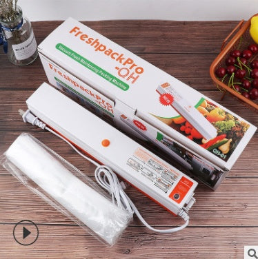Automatic Vacuum Sealer Machine - Food Preservation System with Bags | Compact & Easy-Use