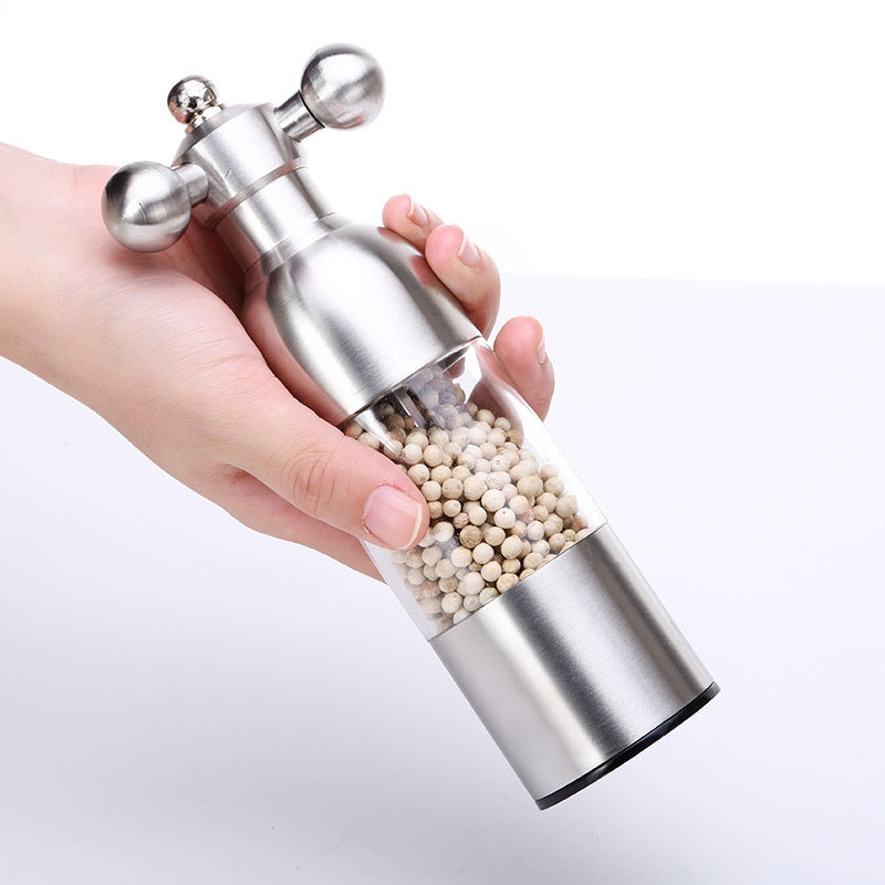 Black Pepper Mill Salt Pepper Grinder Spice Grinder Kitchen Creative Gadgets Pepper And Salt Grinder Grindering