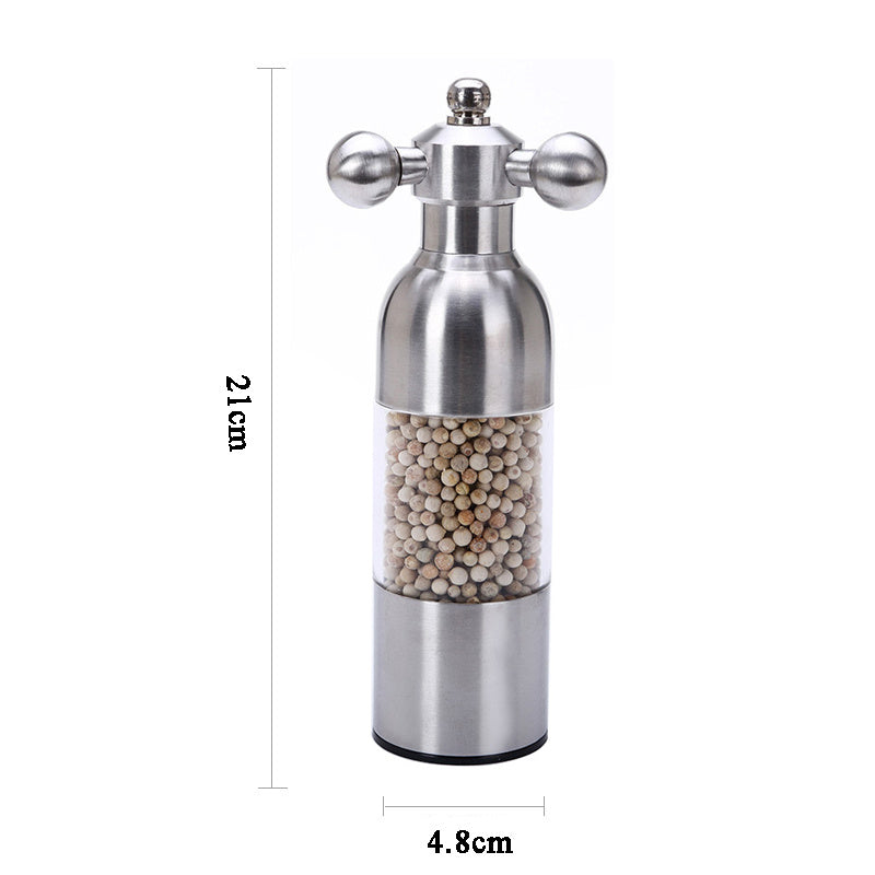 Black Pepper Mill Salt Pepper Grinder Spice Grinder Kitchen Creative Gadgets Pepper And Salt Grinder Grindering