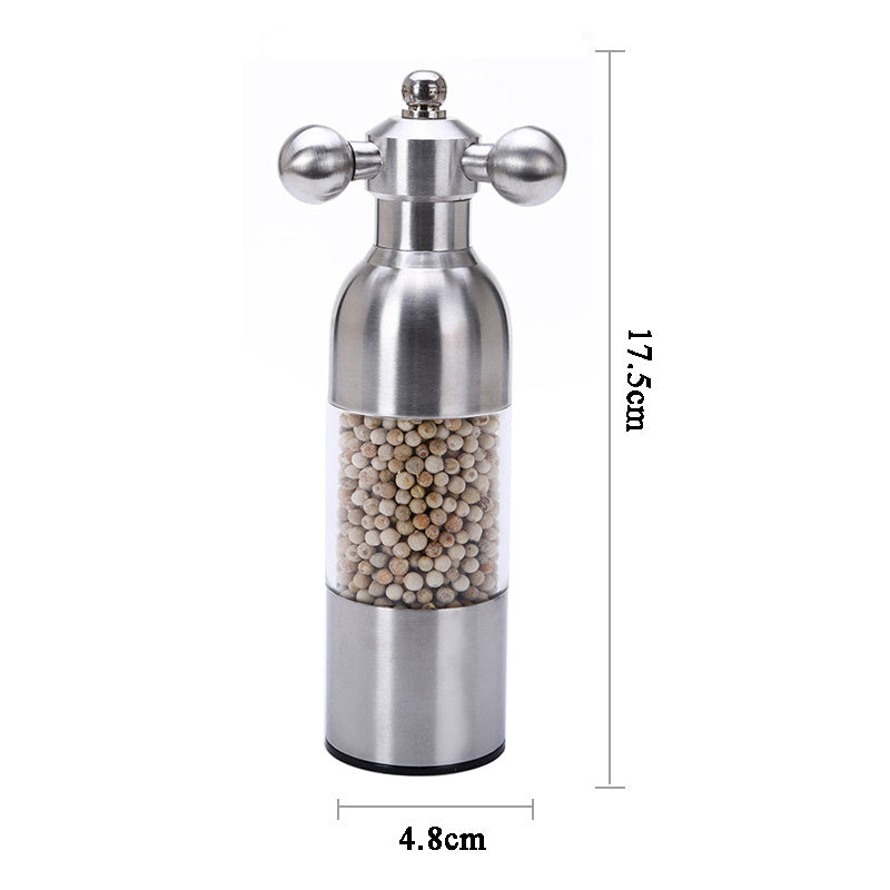 Black Pepper Mill Salt Pepper Grinder Spice Grinder Kitchen Creative Gadgets Pepper And Salt Grinder Grindering