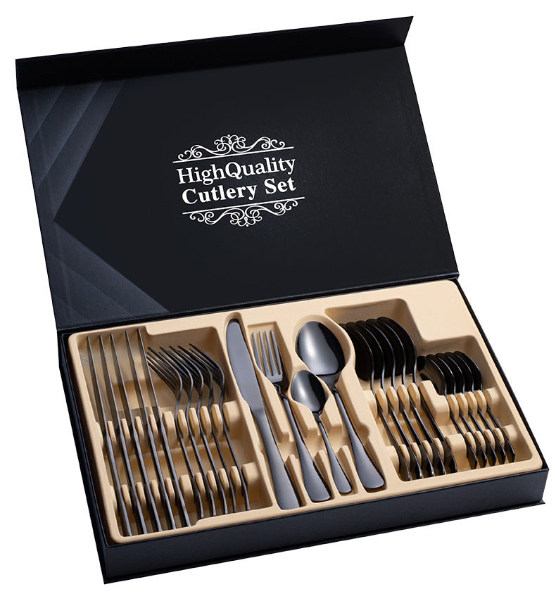 Luxury Cutlery Set | 24-Piece Gift Box