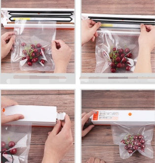 Automatic Vacuum Sealer Machine - Food Preservation System with Bags | Compact & Easy-Use