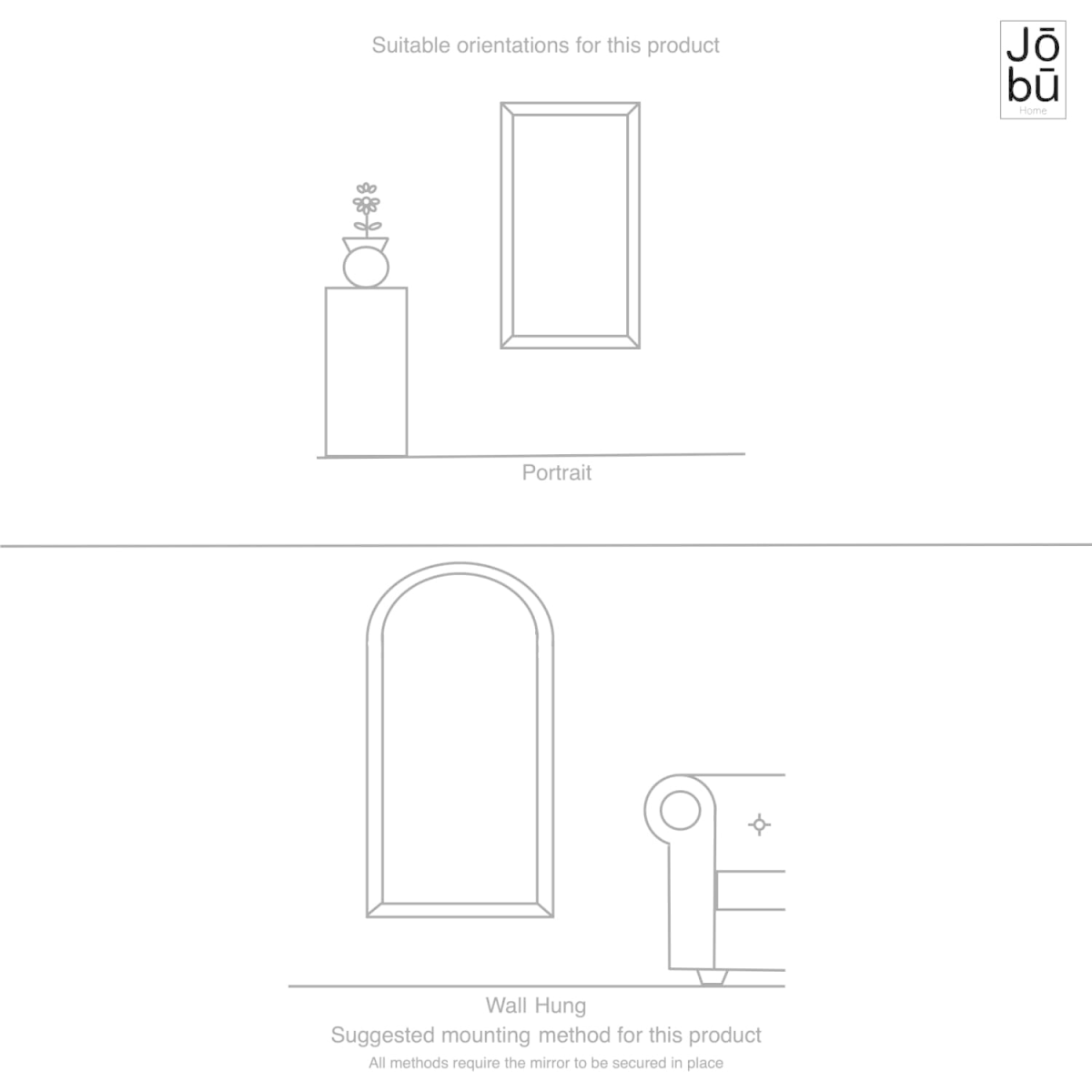 Rei - Round Gold Metal Circle Mirror - 70cm x 70cm