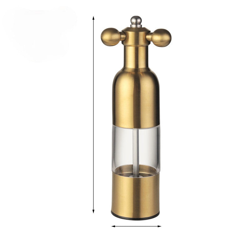 Black Pepper Mill Salt Pepper Grinder Spice Grinder Kitchen Creative Gadgets Pepper And Salt Grinder Grindering