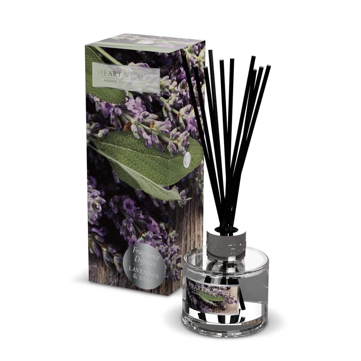 Lavender and Sage Reed Diffuser - 70ml - Up to 12 Weeks of Fragrance