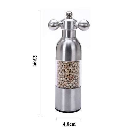 Black Pepper Mill Salt Pepper Grinder Spice Grinder Kitchen Creative Gadgets Pepper And Salt Grinder Grindering