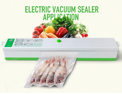Automatic Vacuum Sealer Machine - Food Preservation System with Bags | Compact & Easy-Use