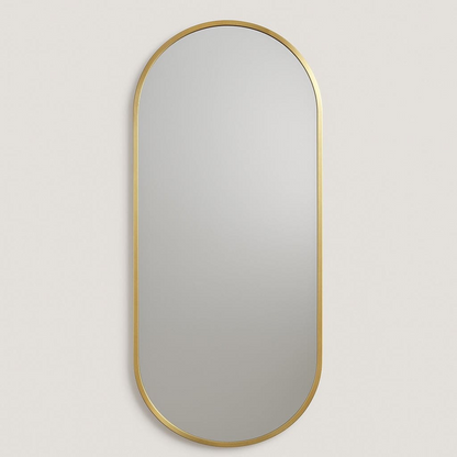 Emi - Full Length Gold Metal Runway Oval Mirror - 180cm x 80cm