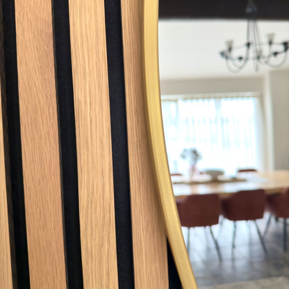 Rei - Extra Large Round Gold Metal Circle Mirror - 150cm x 150cm