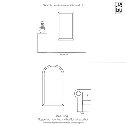 Rei- Extra Large Round Black Metal Circle Mirror - 120cm x 120cm