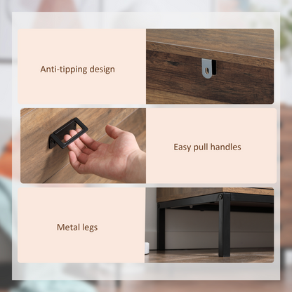 Chest of Drawers, 4 Drawer Unit Storage Chest Bedroom Living Room