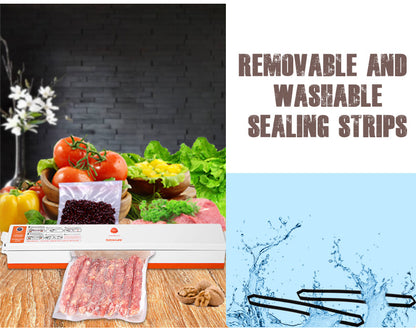 Automatic Vacuum Sealer Machine - Food Preservation System with Bags | Compact & Easy-Use