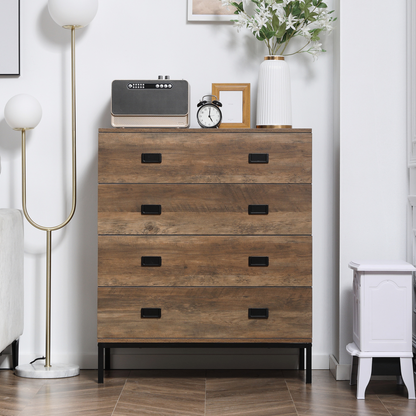 Chest of Drawers, 4 Drawer Unit Storage Chest Bedroom Living Room