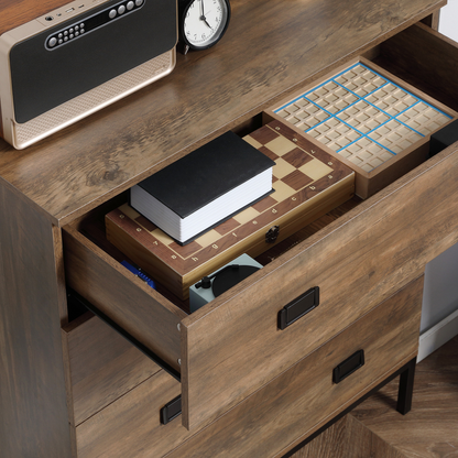 Chest of Drawers, 4 Drawer Unit Storage Chest Bedroom Living Room